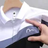 Polos para hombres Los hombres llegan bordado Polo Shirt Diseño de marca Color sólido Manga corta Casual Daily Teen Thshirts