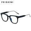 Lunettes de soleil Feishini Mignon Belles Lunettes Carrées Cadre Femmes Mode Bleu Lumière Bloquant Lunettes Femme