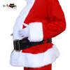 cosplay Eraspooky Red Mens Santa Claus Cosplay Costume Adult Pot Belly Father Christmas Carnival Party Accessoriescosplay