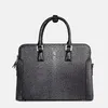 Briefcases Fancy Genuine True Skin Zipper Closure Businessmen Briefcase Purse Exotic Real Alligator Leather Male Laptop Handbag