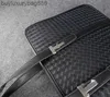 Borsa da uomo di design Valigetta nera in vera pelle di vitello Borsa tote Bvs in morbida pelle VeniteBottegas Borsa da viaggio di grande capacità 41 cm * 31 cm * 7 cm Yuv