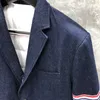 Dongguan Brand Direct Selling Down Jacket Classic Four Bar Lapel Loose Denim Suit