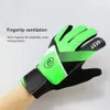 Luvas esportivas 1 par crianças luvas de goleiro de futebol anti-colisão látex pu goleiro luvas de proteção de mão acessórios de futebol para crianças 231024