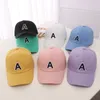 Casquettes de balle Doit 2023 Summer Kid Boy Girl Cap Baseball Chapeaux Big A Lettre Enfant Chapeau de soleil Peakback Âge pour 2 à 8 ans