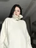 Maglioni da donna Korejepo Maglione semplice con bottoni in metallo Americano Autunno Inverno Lavorato a maglia Uomo Donna Pullover Hong Kong Moda Casual Stile pigro