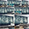 Sfondi Personalizzati P O Carta Da Parati 3D Nebbia Densa Foresta Albero Murale Soggiorno Tv Divano Camera Da Letto Pittura Natura Paesaggio Muro Goccia Deliv Dhkd5