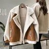 Womens Jackets Women Winter Faux Fur Suede Coat Thicken Warm Lambs Wool Teddy Coats Ladies Loose Oversized Outwear Tops 231024