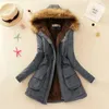 Womens Down Parkas Winter 16 Color Cotton Padded Hooded Päls Långjacka Kvinnor Plus storlek 3XL Big Parka Casual Coat Thick Snow Windbreaker 231023