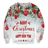 Kadın Hoodies Noel Ren Geyiği Kar Tanesi Sweatshirts 3D Baskı Kadınlar Sokak Giyim Uzun Kollu Külep Y2K Hoodie Kadın Giyim