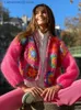 여성용 니트 티 2023 가을 뉴 중공 니트 카디건 여성 빈티지 긴 소매 스웨터 재킷 패션 인과 관계 짧은 외투 T231024