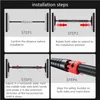 Horizontal Bars Large Door bar Steel Adjustable Training For Home Sport Workout Pull Up Arm Sit Bar Fitness Equipm 231024