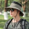 Berets Hiking Fishing Caps For Men Visor Hat Cycling Cap Outdoor Bucket Summer UV Protection Women Sun With Neck Flap