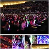 Andra evenemangsfestleveranser 101530st BK Colorf LED Glow Sticks RGB Foam Stick Cheer Tube Dark Light Birthday Wedding Festival Drop DHDWP