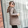 Damski okopa płaszcza zimowa kurtka bawełna długa szczupła płaszcz o wartości marszowej Wysoka jakość ciepła chaquetas parka feminina duży rozmiar m-4xl