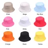 Berretti in cotone estivo pieghevole cappello unisex da donna protezione solare esterna solida pesca caccia spiaggia da uomo