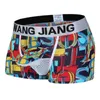 Cuecas moda roupa interior longo elefante nariz homens boxers macio respirável impresso lingerie bikini calcinha masculina