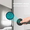 SMART LOCK TTLCOK SMART FINGERPRINT DOOR LOCK LADDABLE BIOMETRIK Dörrlås Keyless Entry Safe Electronic Handle Lock med 2 Key 231023