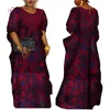 Ethnic Clothing African Traditional Wear For Women Casual Plus Size Loose Patchwork Maxi Dresses Elegant Long Dress 4XL Africa WY3700