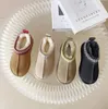 Jongens Meisjes Enkel Suede Booties Kinderen Tasman Slippers Peuter Pluche Glijbaan Australië Sneeuwlaarzen Kinderschoenen Winterlaarzen Klassieke Mini Baby Bont Booty ultra mini laars