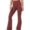 Yoga Lululemens Leggings para mujer Pantalones Mujeres Longitud total Flare Flare 5 colores disponibles Cintura elástica Diseñador Ropa105