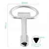 Multi-function Large Zinc Alloy Plumber Key Wrench Triangle For Electric Control Cabinet / Tap Water Valve Elevator