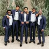 Men's Suits Latest Design Men For Wedding Groom Tuxedo Man Navy Blue Blazer 2Piece Costume Homme Terno Masculino Trajes Para Hombre