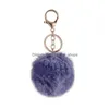 Party bevorzugt Key-Chain-Schwarz-Weiß-Creme-Farbe Plüsch Ball Durchmesser 8cm gefärbter Spitze imitieren Rex Rabbit Toy Accessoires Drop liefern Dhayk