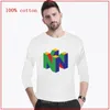 Camisetas para Hombre 64 Camiseta Larga - Camisa clásica Cool Casual Pride Camiseta de Manga a la Moda para Hombre All Lives Matter