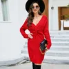 Women's Sweaters Sweater 2023 Autumn And Winter Solid Color Sexy Bag Hip Long Casual Large Size
