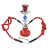 Garrafa de vidro pequena árabe garrafa de fumaça de água tubo duplo conjunto de fumaça de água acessórios de tigela de cerâmica