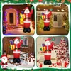 Christmas Decorations Christmas Inflatables BalloonSanta Claus Snowman Outdoor Decoration with Colorful Rotating LED Lights Holiday Party Yard Decor 231024