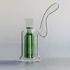 Yeşil 18mm Dağınık Kol Ağacı Percolator Cam Keseleme Su Dab Teçhizatlar Bong Sigara Boru Aksesuarları