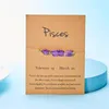 Charm Bracelets Simple 12 Constellations Colorful Crystals Natural Stone Beads Bracelet For Women Men Handmade Braid Chain Jewelry Gift