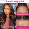 Synthetic Wigs Wear And Go Glueless Human Hair Wigs Preplucked Brazilian Body Wave 13x6 HD Lace Frontal Human Hair Wigs For Women Ready To WearL231024