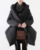 Inverno novos casacos originais designer feminino de alta qualidade algodão acolchoado feminino versão coreana moda personalidade irregular tamanho grande médio longo temperamento casaco