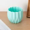 Vasi Vaso in plastica dall'aspetto ceramico Resistente alla rottura Stile geometrico Accento per tavolo da soggiorno Home Office