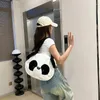 Plunjezakken Trendy grote pluche handtas Meisje Cartoon Panda Draagtas Studentenpop Schouder Zachte reisshopper