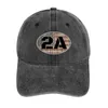 Berets 2A Second Amendment Faded Flag On Wood Oval. Cowboy Hat Hiking Custom Hats Cap Women's Men's