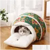装飾的なオブジェクトの置物ハニーポット猫ネスト漫画漫画ベッド猫のための洞窟ラウンジ