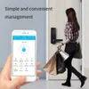 Smart Lock Tuya Wifi Smart Electronic Door Block z aplikacją Smart Lock Touch Screen Digital Safe Safe Code Ceypad Deadbolt for Home El 231023