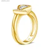 Bröllopsringar med certifikat Bow Knot Moissanite Ring for Women Wedding Band 7mm 1.2Ct Engagement Smycken Luxury Brand Bride Gift Trending Q231024