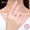 Alyans modeli temel 925 sterling gümüş büyük lüks oval kesim berrak zirkonya parmak yüzüğü kadınlar nişan alyans vaat yüzüğü q231024