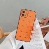 Designers iPhone Case Fashion Phone Case för 12 14 Pro Max 11 13 Promax 12mini 13mini Classic Orange Silicone Telefoner Cover