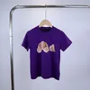 Diseñador de bebés, niños, palmas, ropa, niños, camisetas para niños pequeños, ángeles de algodón, niñas, niños, camiseta de manga corta simple, diseñadores para niños, camisetas multicolores E9s9 #