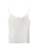 Vrouwen Tanks Casual Vrouwen Wit Kant Slanke Hemdje 2023 Zomer Mode Dames Spice Vrouwelijke Gebreide Mouwloze Top