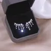 Dangle Earrings 2023 Elegant Pearl Tassel Drop For Women Fashion Korean Style Zircon Crystal Brincos Wedding Jewelry Gifts