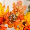 Faux Floral Greenery Halloween Dead Branches Pumpkin Garland Door Hanging Wholesale Christmas Autumn Maple Leaf Rattan Circle Window Decoration 231024