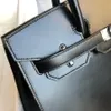 10A Top Designer Mulheres Bolsa Totes Caixa De Couro Luxo Clássico Moda Grande Capacidade Bolsa De Cera Feito à Mão Fio De Cera Simples Preto Moda Sacos 1: 1 Cópia Embalagem de caixa de presente