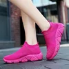 Boots Women Shoes Knitting Sock Sneakers Spring Summer Slip On Flat Plus Size Loafers Flats Walking Zapatos De Mujer 231023