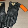 Designer dames echt lederen handschoenen touchscreen waterdichte handschoenen herfst winter zachte fleece vijf vingers handschoenen